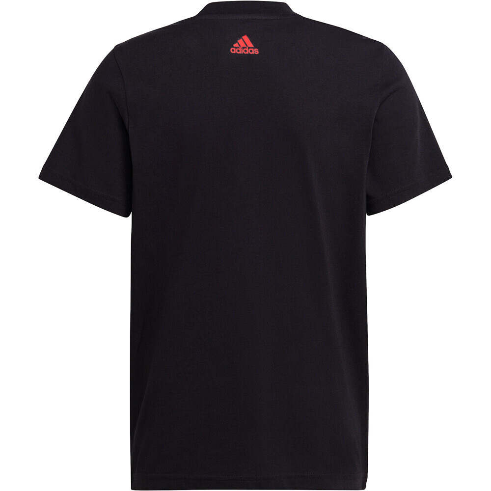 adidas camiseta manga corta niño Essentials Two-Color Big Logo Cotton vista trasera