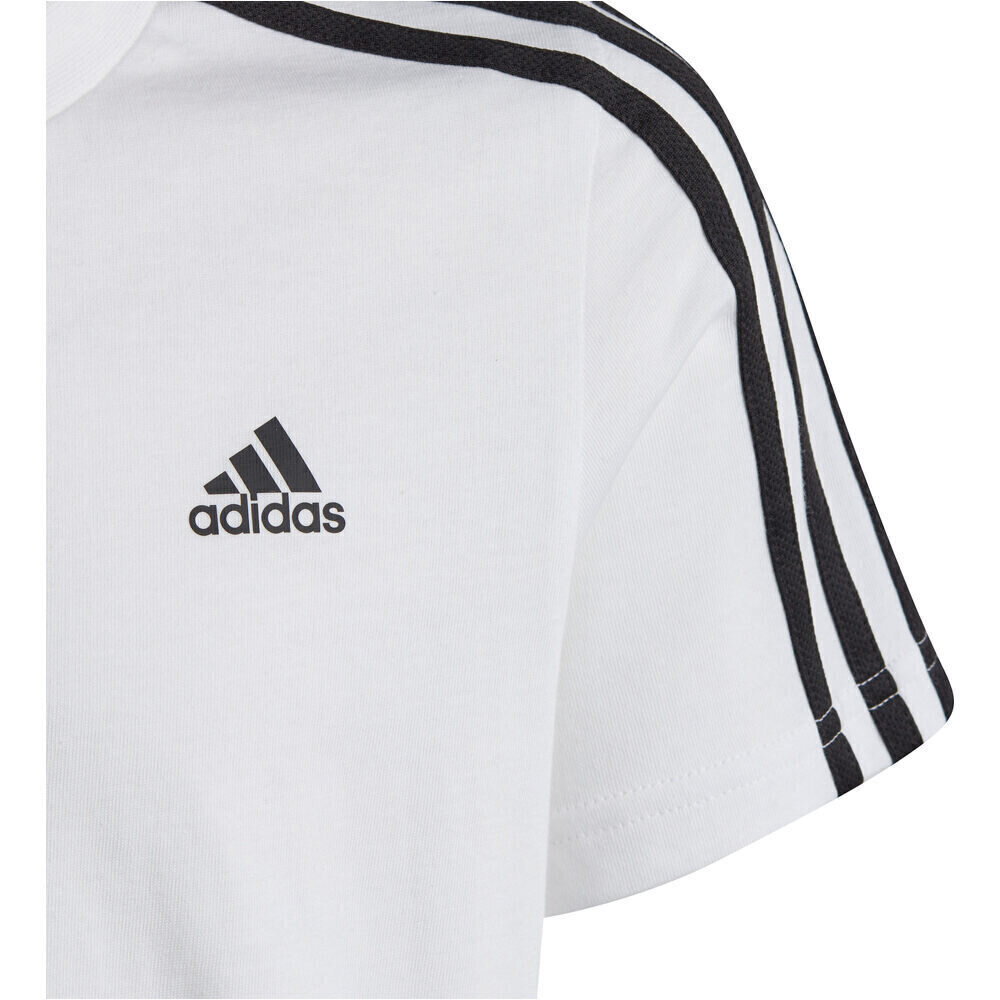 adidas camiseta manga corta niño Essentials 3 bandas Cotton 03