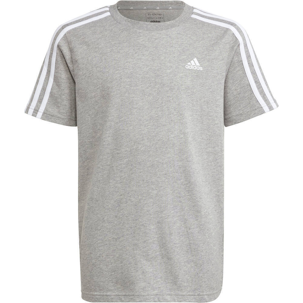 adidas camiseta manga corta niño Essentials 3 bandas Cotton vista frontal