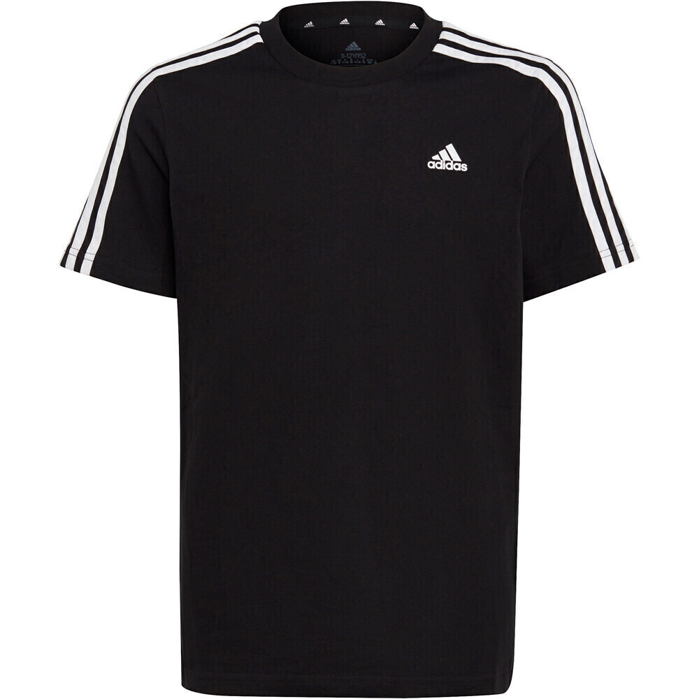 adidas camiseta manga corta niño Essentials 3 bandas Cotton vista frontal