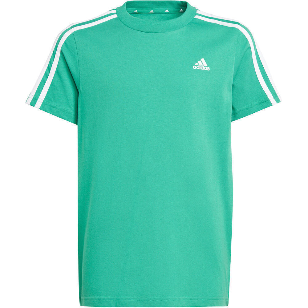 adidas camiseta manga corta niño Essentials 3 bandas Cotton vista frontal