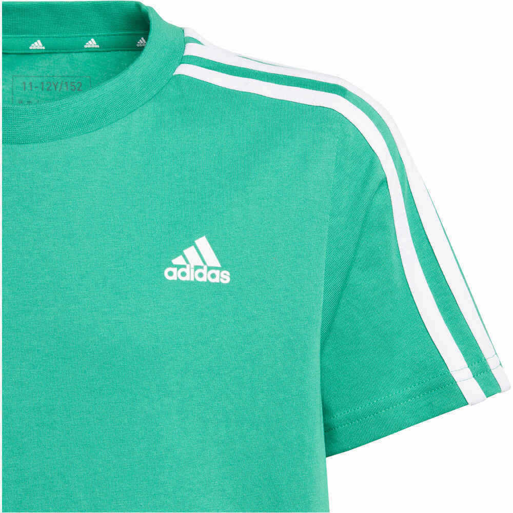 adidas camiseta manga corta niño Essentials 3 bandas Cotton 03