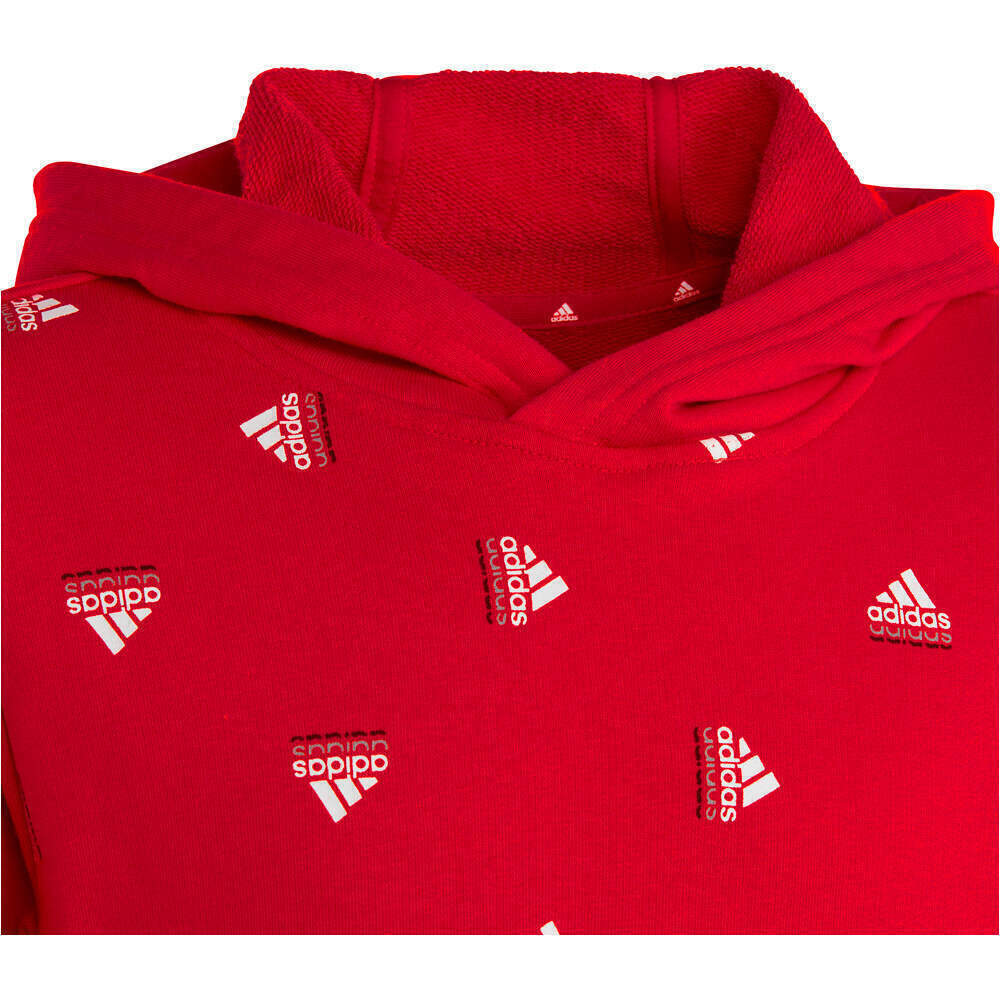 adidas sudadera niño Brand Love Allover Print vista detalle