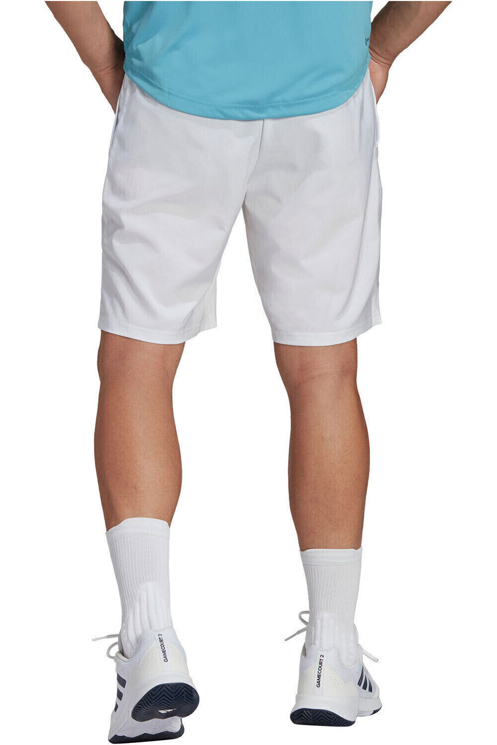 Tenis club 3 bandas pantalón tenis hombre Blanco (M)