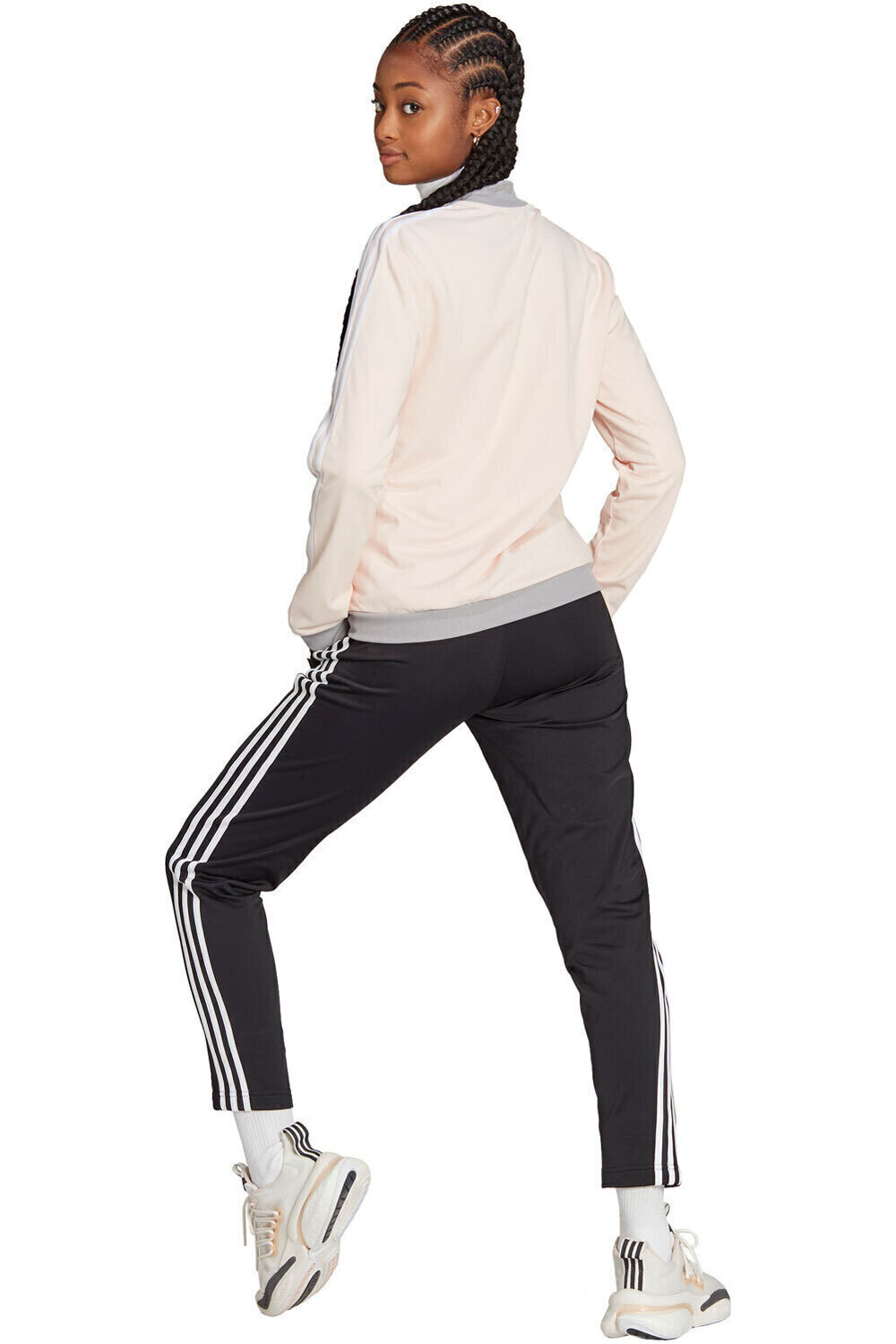 adidas chándal mujer Essentials 3 bandas vista trasera