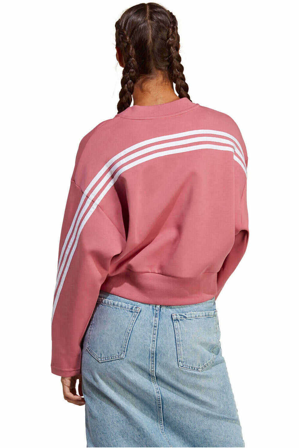 adidas sudadera mujer Future Icons 3 bandas vista trasera