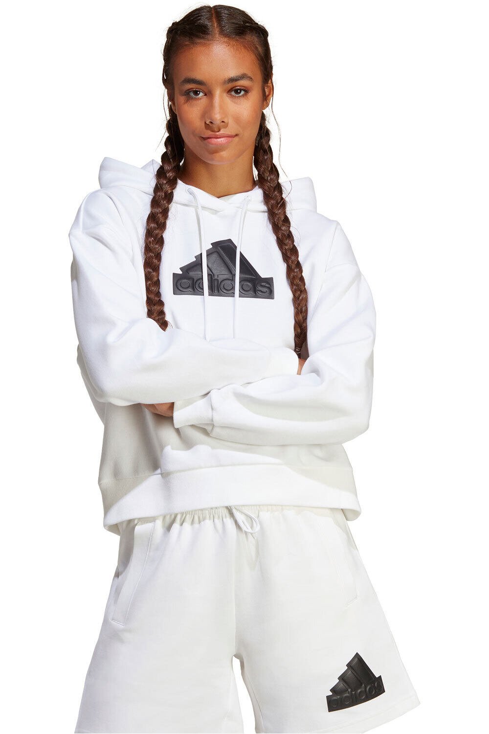 adidas sudadera mujer Future Icons Badge of Sport vista frontal