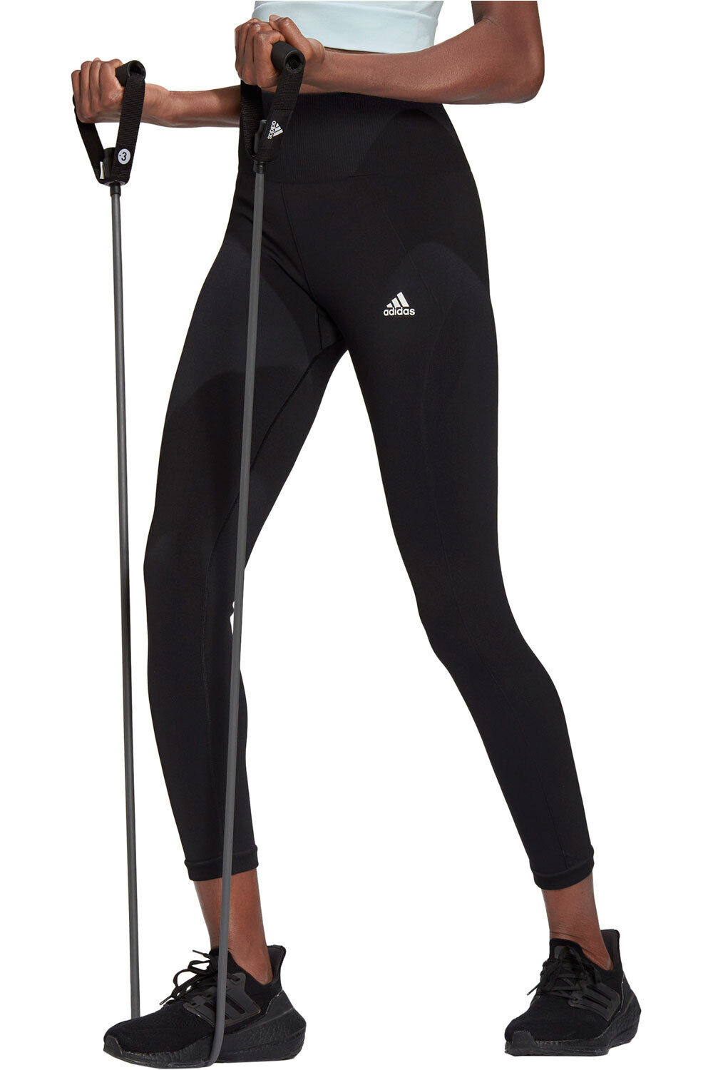 adidas pantalones y mallas largas fitness mujer 7/8 AEROKNIT Sports vista frontal