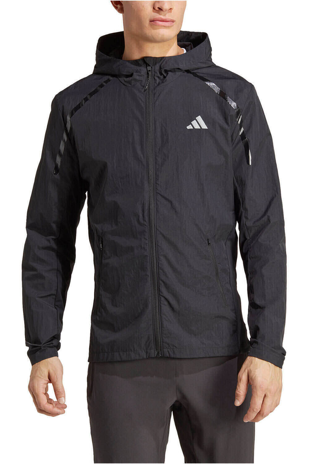 adidas CHAQUETA RUNNING HOMBRE Marathon Warm-Up vista frontal