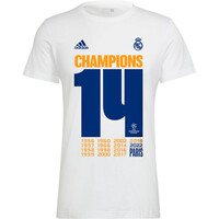 adidas camiseta de fútbol oficiales R.MADRID WINNER UCL 22 vista trasera