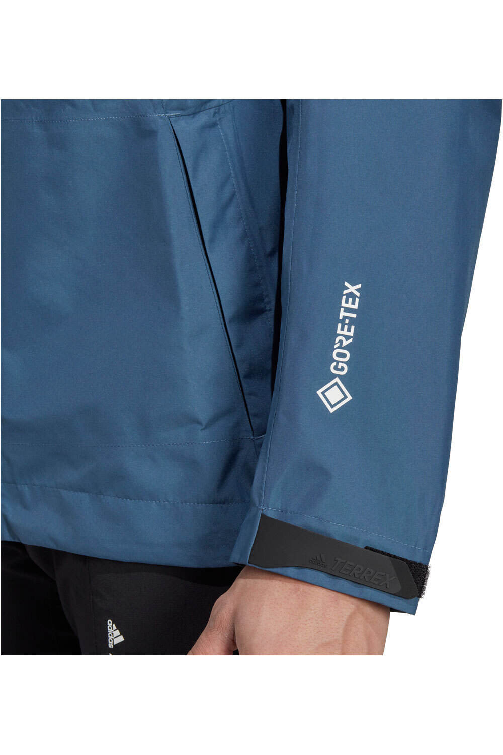 adidas chaqueta impermeable hombre Terrex Xperior GORE-TEX Paclite Rain vista detalle