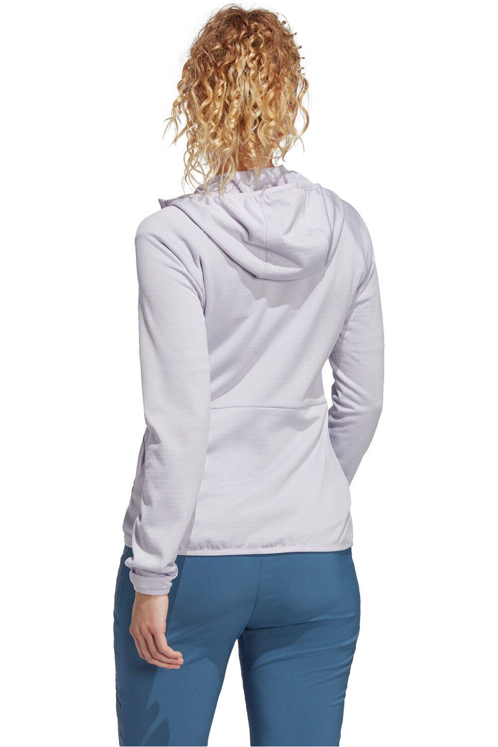 adidas forro polar mujer Terrex Tech Fleece Lite Hiking con capucha vista trasera