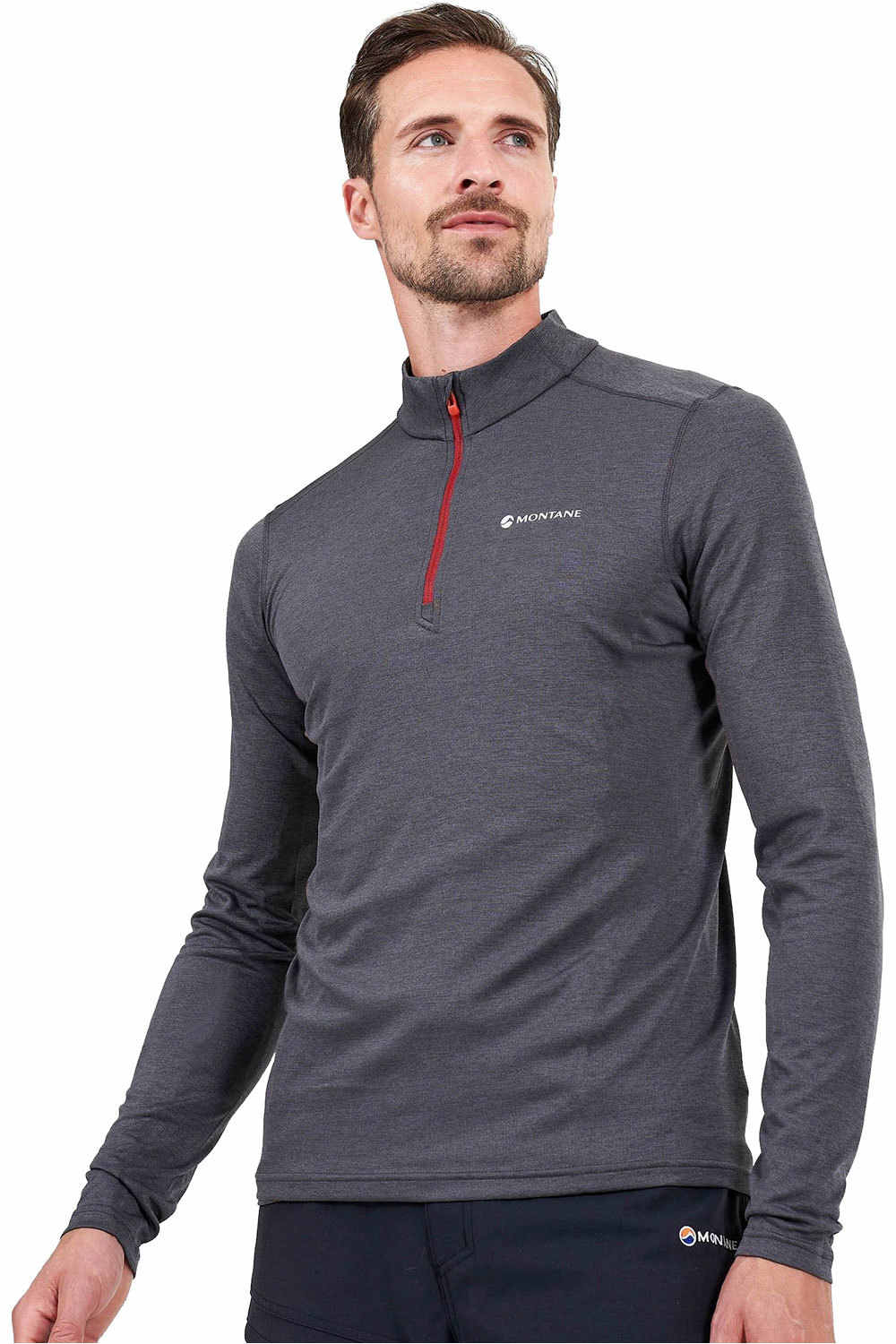 Montane camiseta térmica manga larga hombre DART THERMO ZIP NECK vista frontal