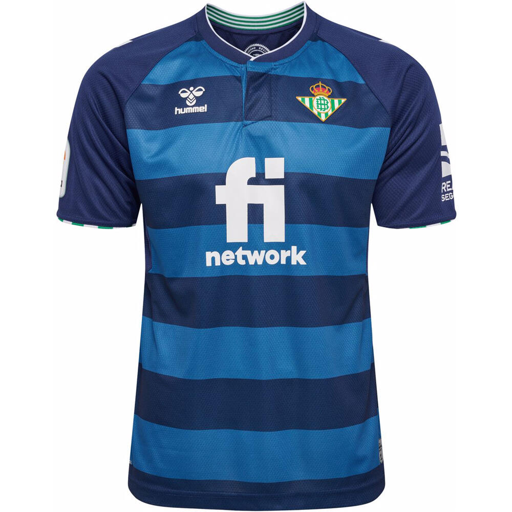 Hummel camiseta de fútbol oficiales CAMISETA REAL BETIS SEGUNDA EQUIPACION 2022/2023 vista frontal