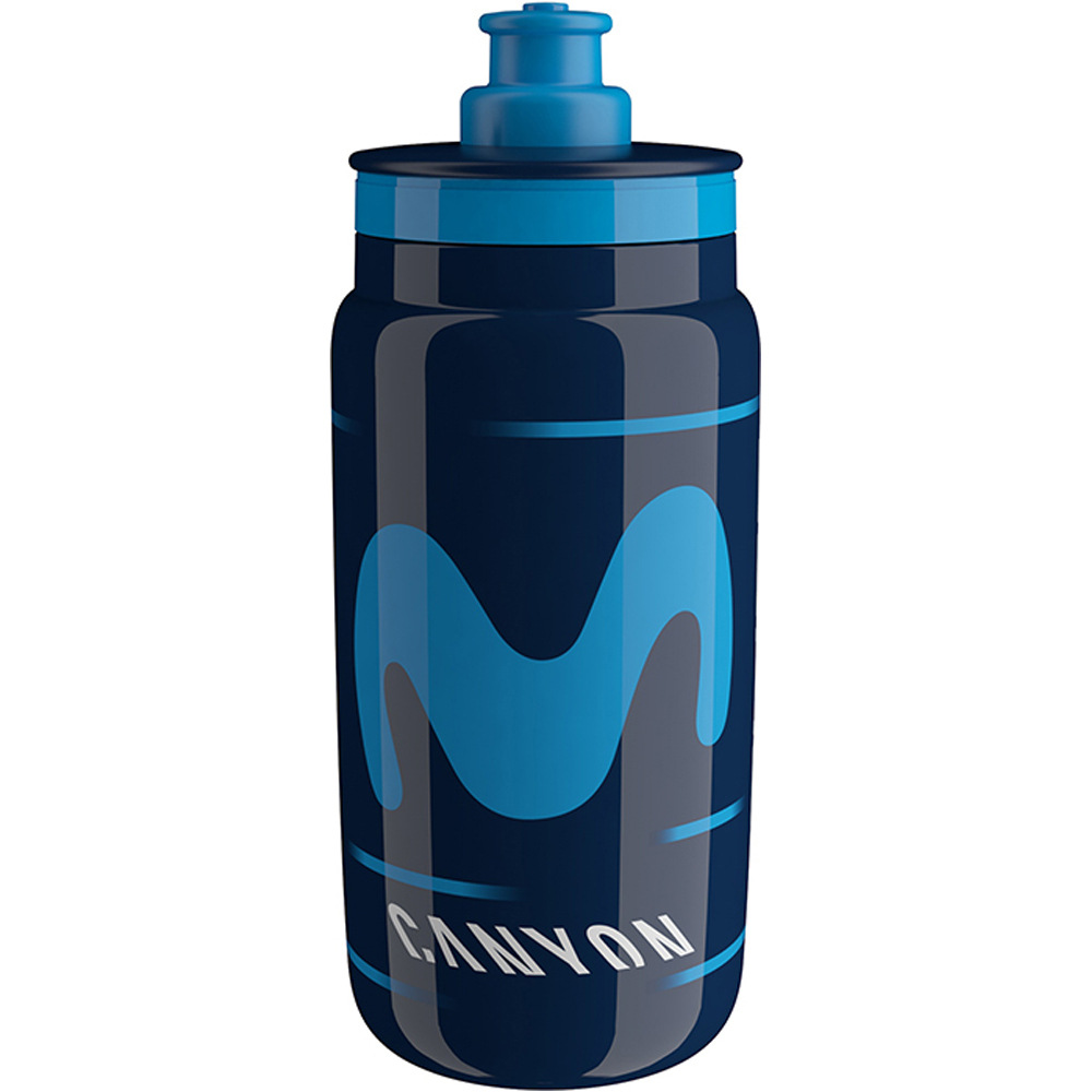 Elite bidones ciclismo FLY TEAM MOVISTAR 550 ml 2022 vista frontal