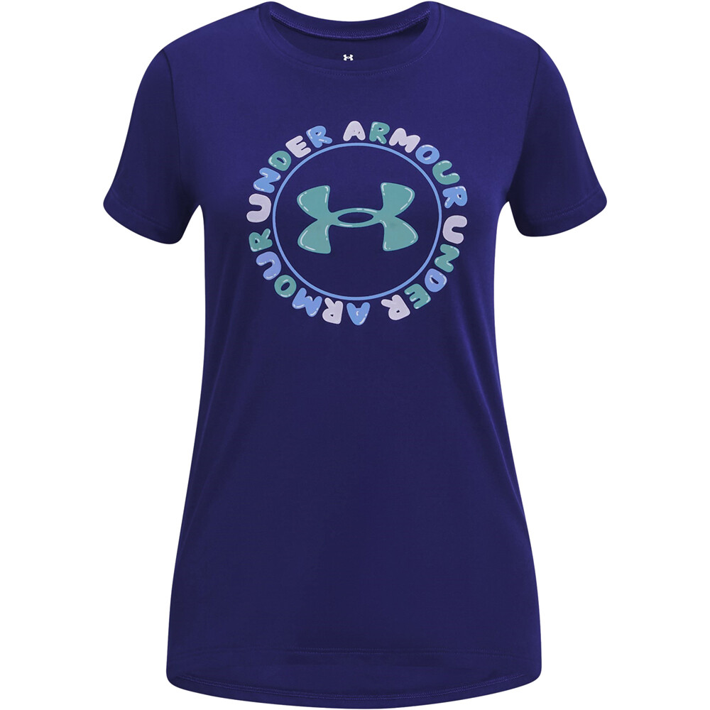 Under Armour camiseta manga corta niña UA Tech Twist Wordmark SSC vista frontal