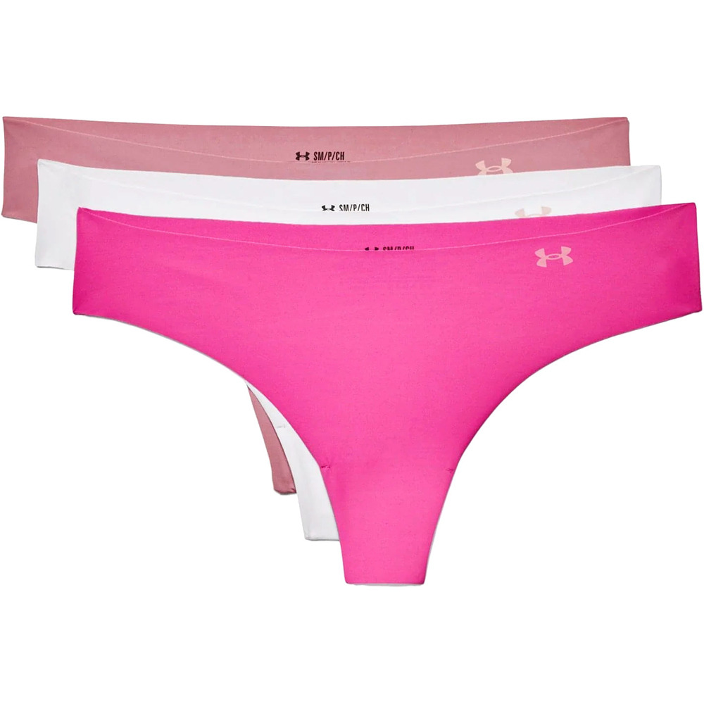 Under Armour jersey mujer PS Thong 3Pack vista frontal