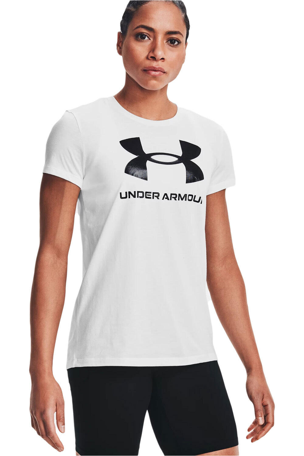 Under Armour camiseta manga corta mujer UA SPORTSTYLE LOGO SS vista frontal