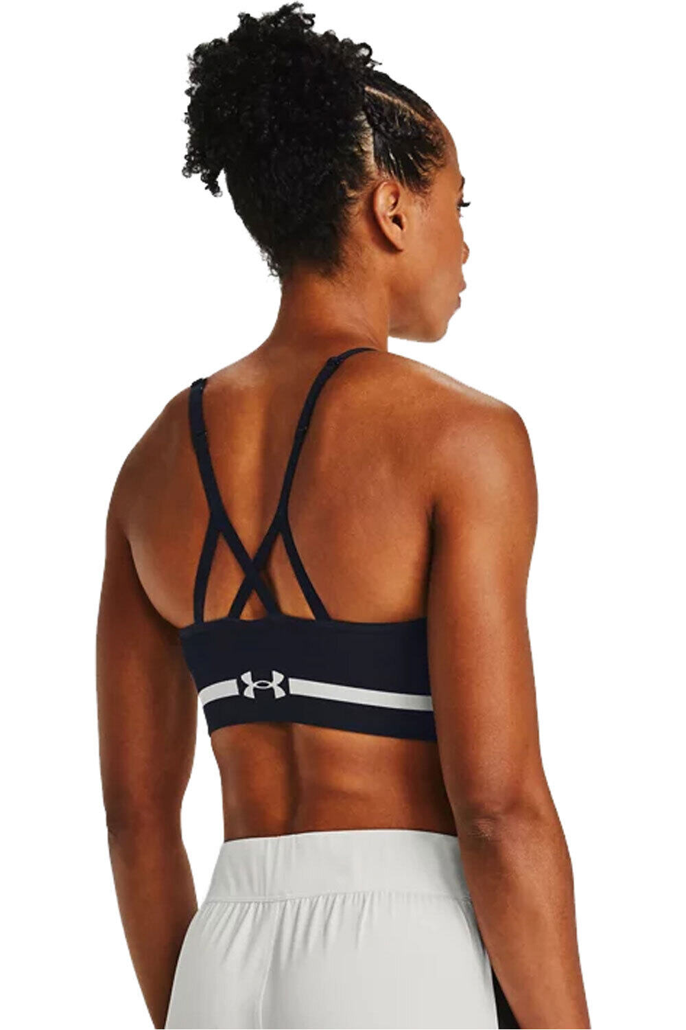 Under Armour jersey mujer UA Seamless Low Long Bra vista trasera