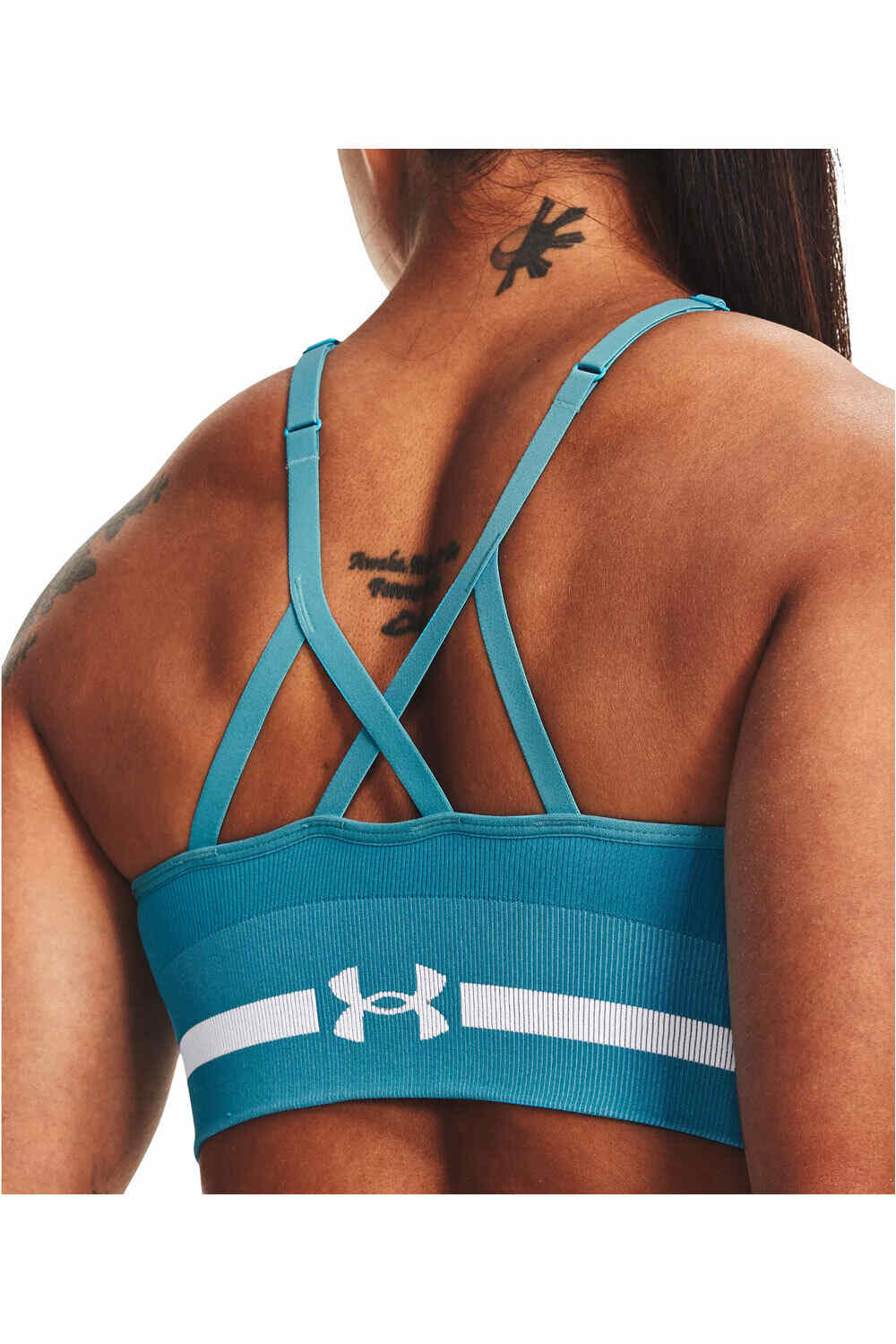 Under Armour jersey mujer UA Seamless Low Long Bra vista detalle