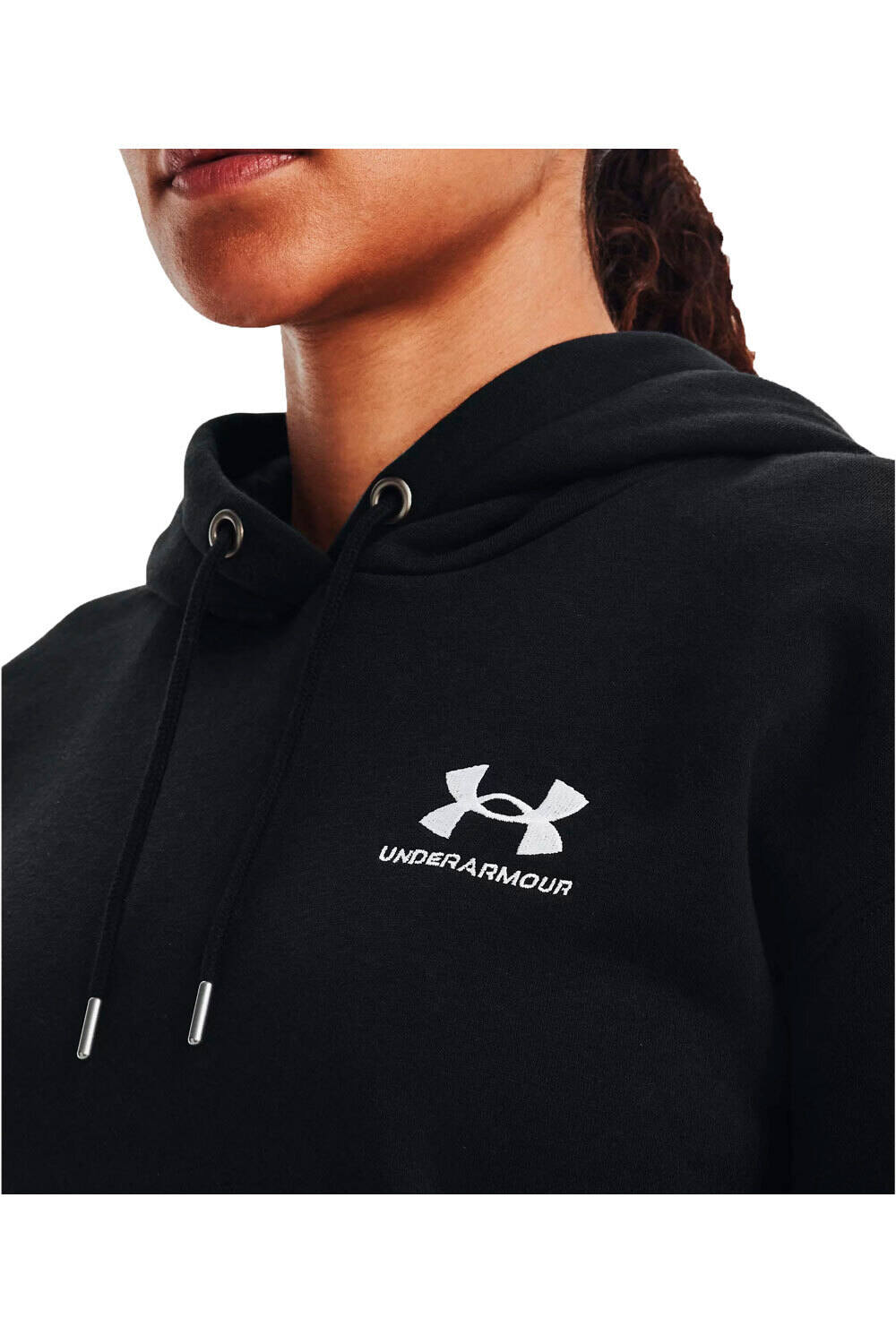 Under Armour sudadera mujer Essential Fleece Hoodie vista detalle