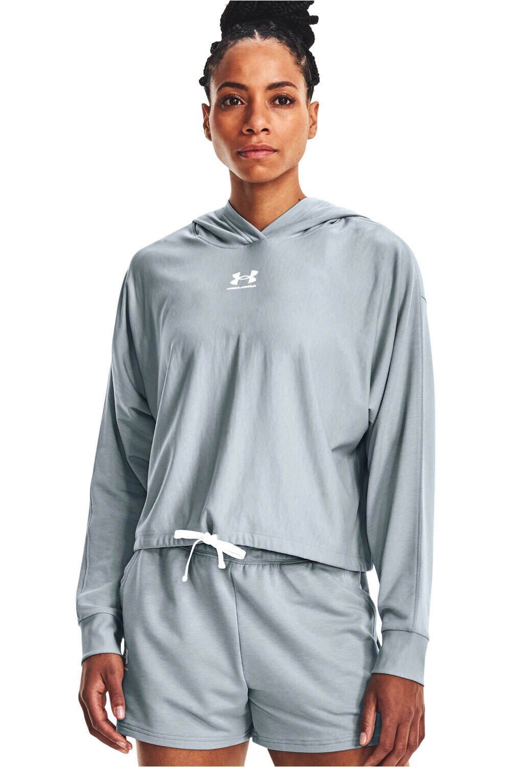 Under Armour sudadera mujer UA Rival Terry Oversized HD vista frontal