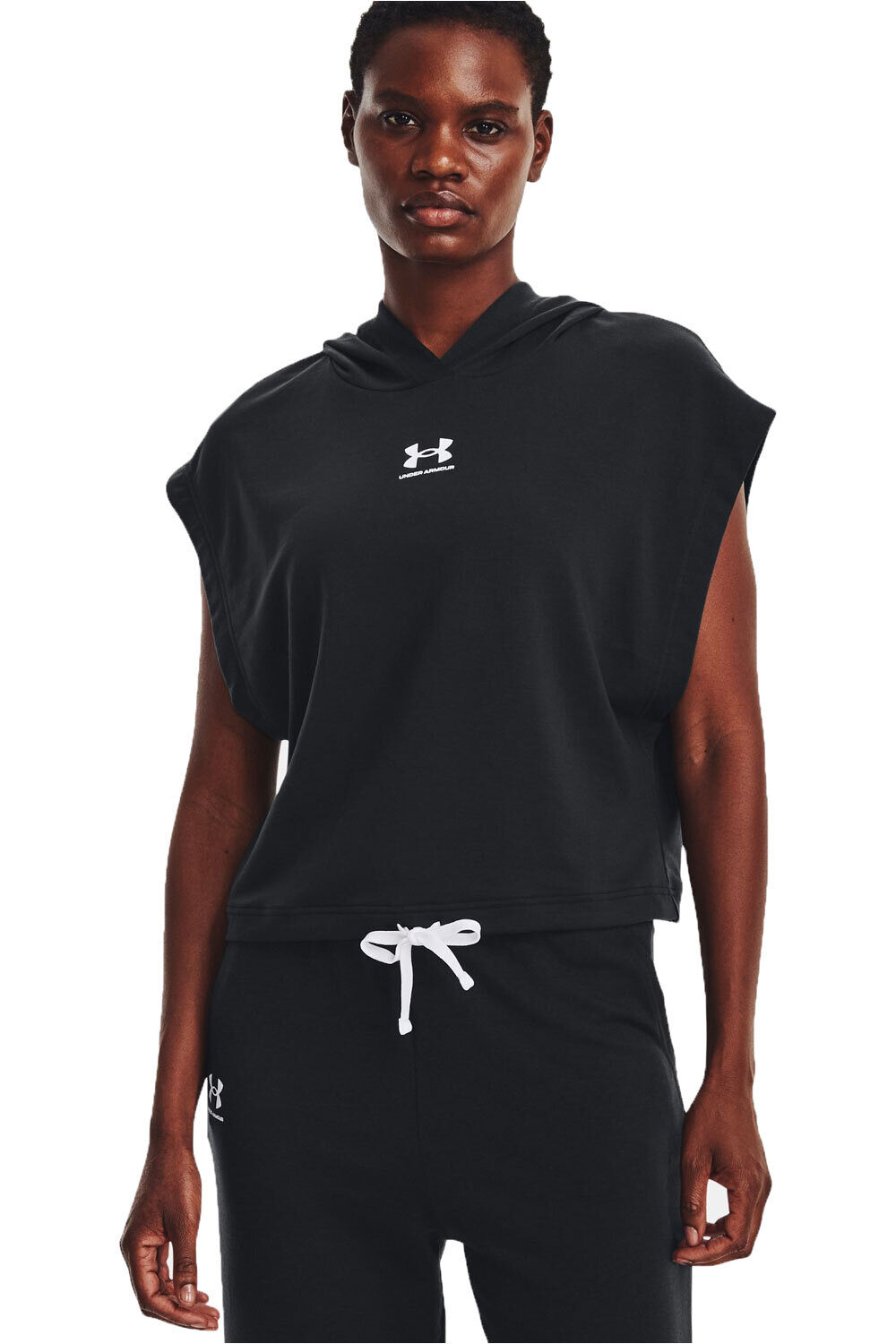 Under Armour sudadera mujer UA Rival Terry SS Hoodie vista frontal