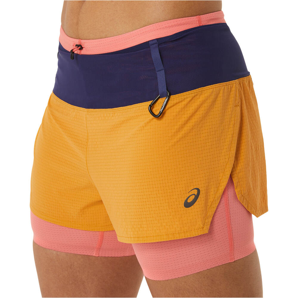 Asics pantalones cortos trail running mujer FUJITRAIL 2-N-1 SHORT 03