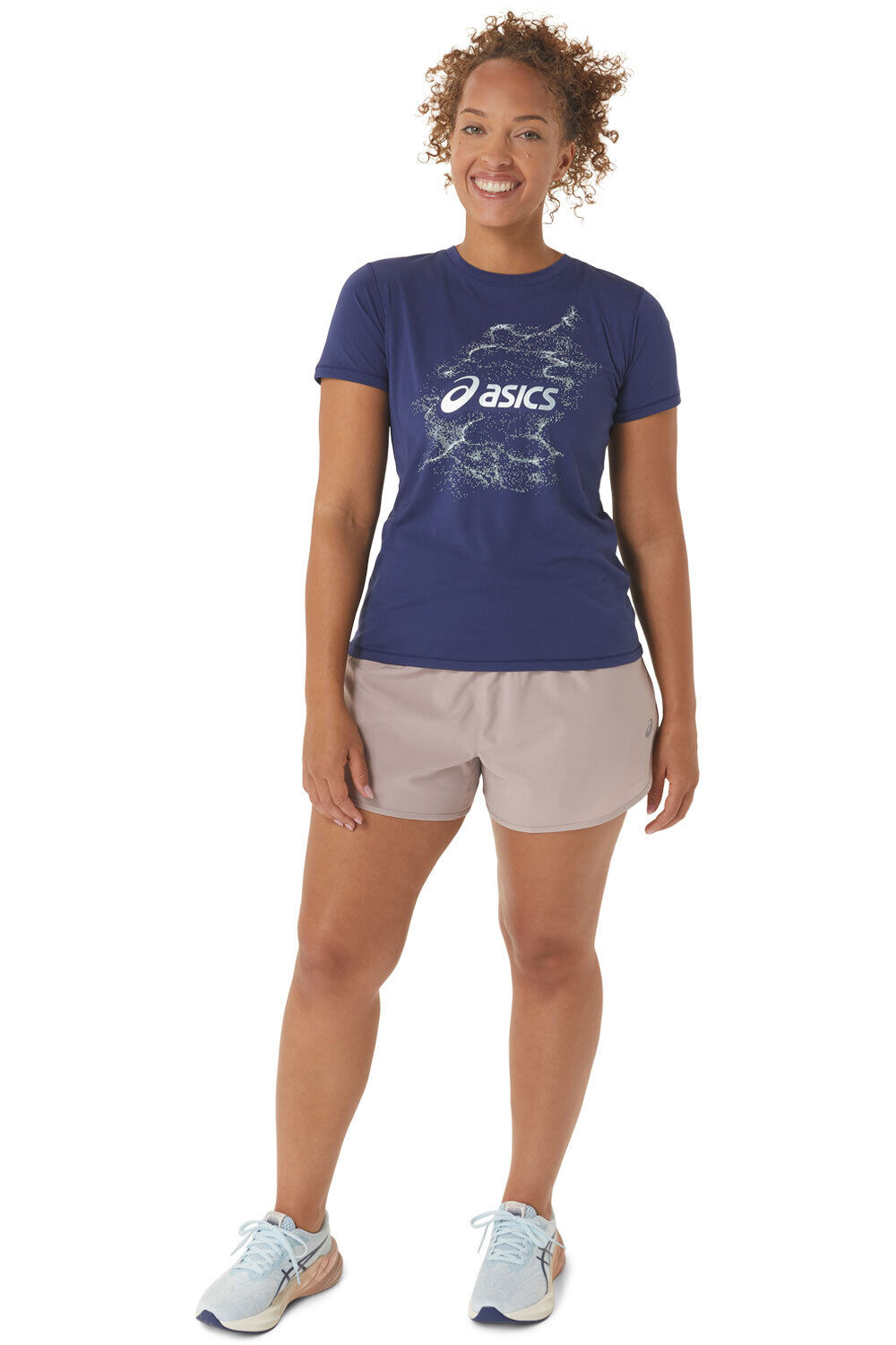 Asics camiseta entrenamiento manga corta mujer NAGINO GRAPHIC RUN SS TOP 05