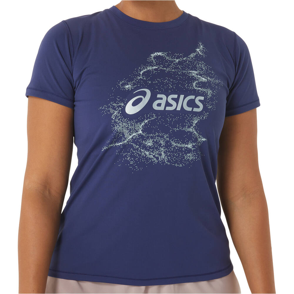 Asics camiseta entrenamiento manga corta mujer NAGINO GRAPHIC RUN SS TOP 06