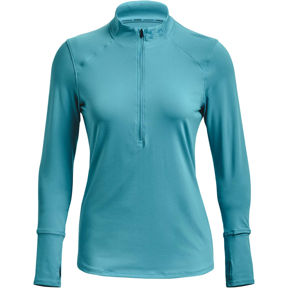 Under Armour camiseta técnica manga larga mujer UA Qualifier Run 2.0 1/2 Zip vista frontal