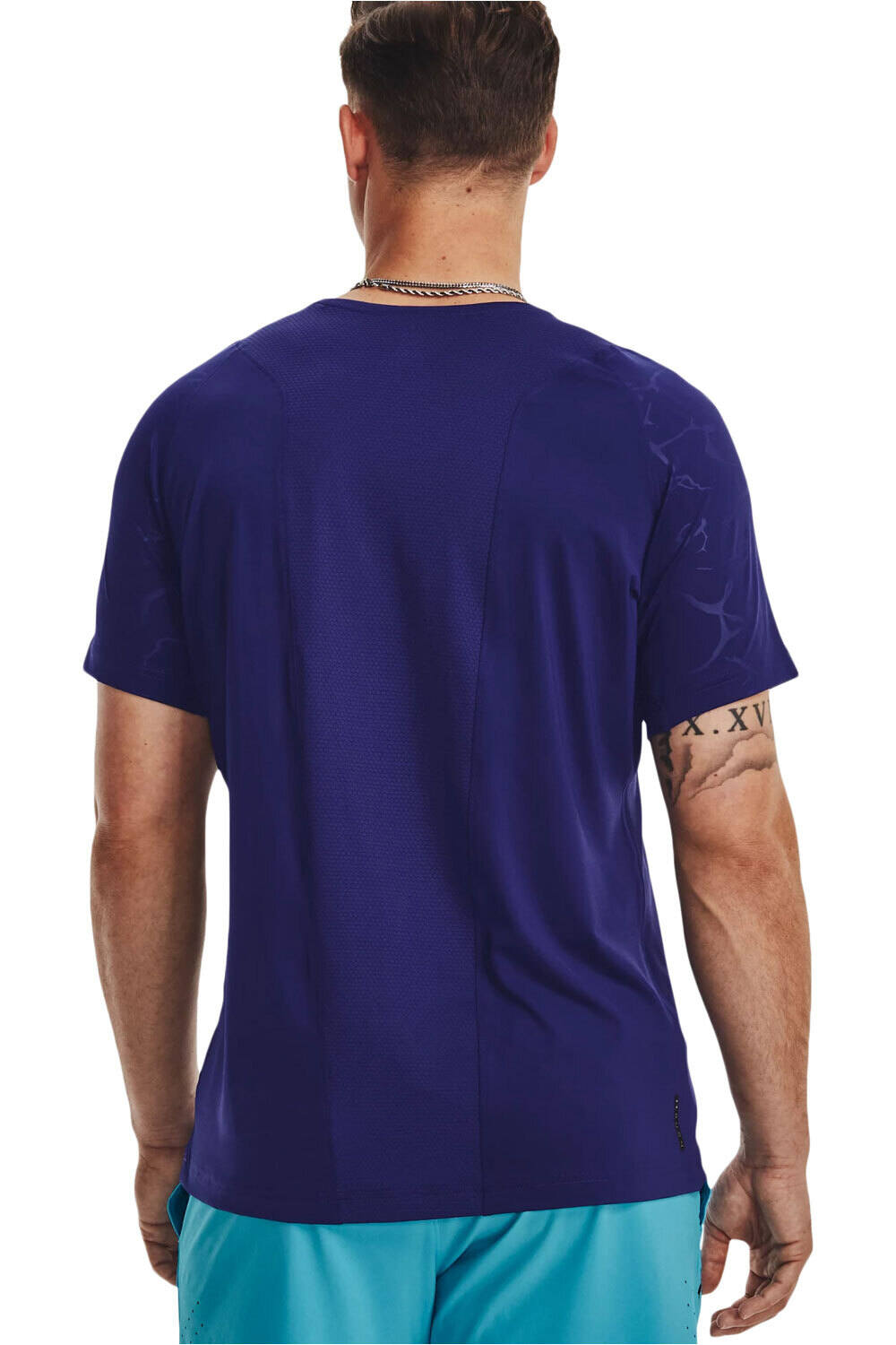 Under Armour camiseta fitness hombre UA Rush Emboss SS vista trasera