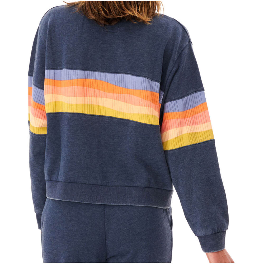 Rip Curl sudadera mujer MELTING WAVES CREW vista trasera