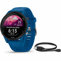 Garmin pulsómetros con gps Forerunner 255 Azul vista frontal