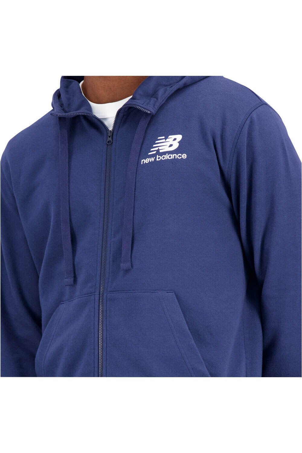 New Balance sudadera hombre Essentials Stacked Logo FT Jacket 03