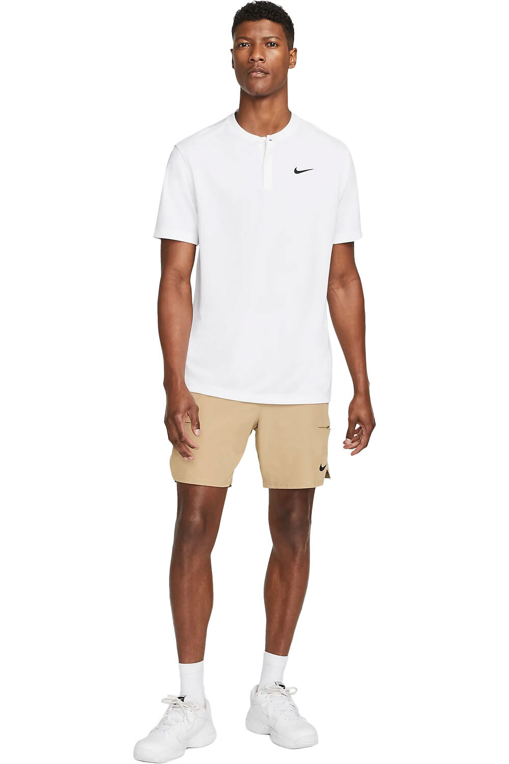 Nike camiseta tenis manga corta hombre M NKCT DF POLO BLADE SOLID vista frontal