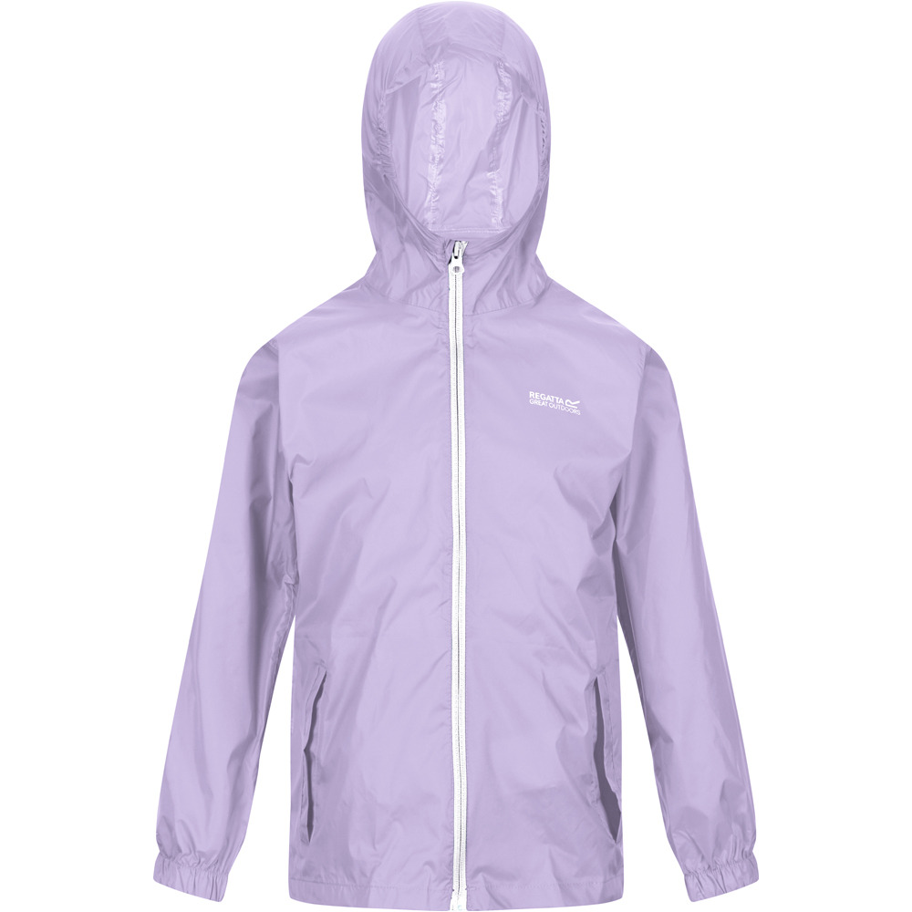 Regatta chaqueta impermeable niño PK IT JKT III vista detalle