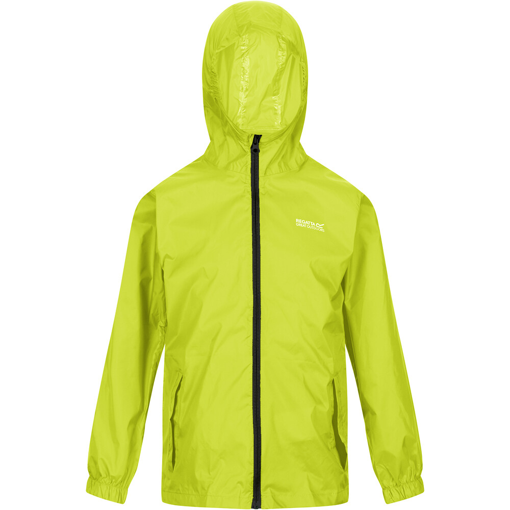 Regatta chaqueta impermeable niño PK IT JKT III vista detalle