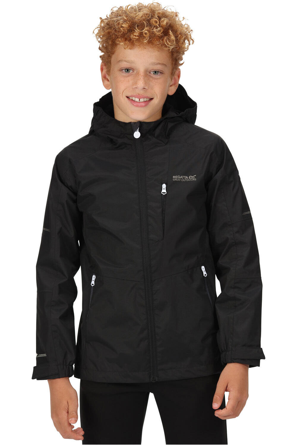 Regatta chaqueta impermeable niño CALDERDALE II vista frontal