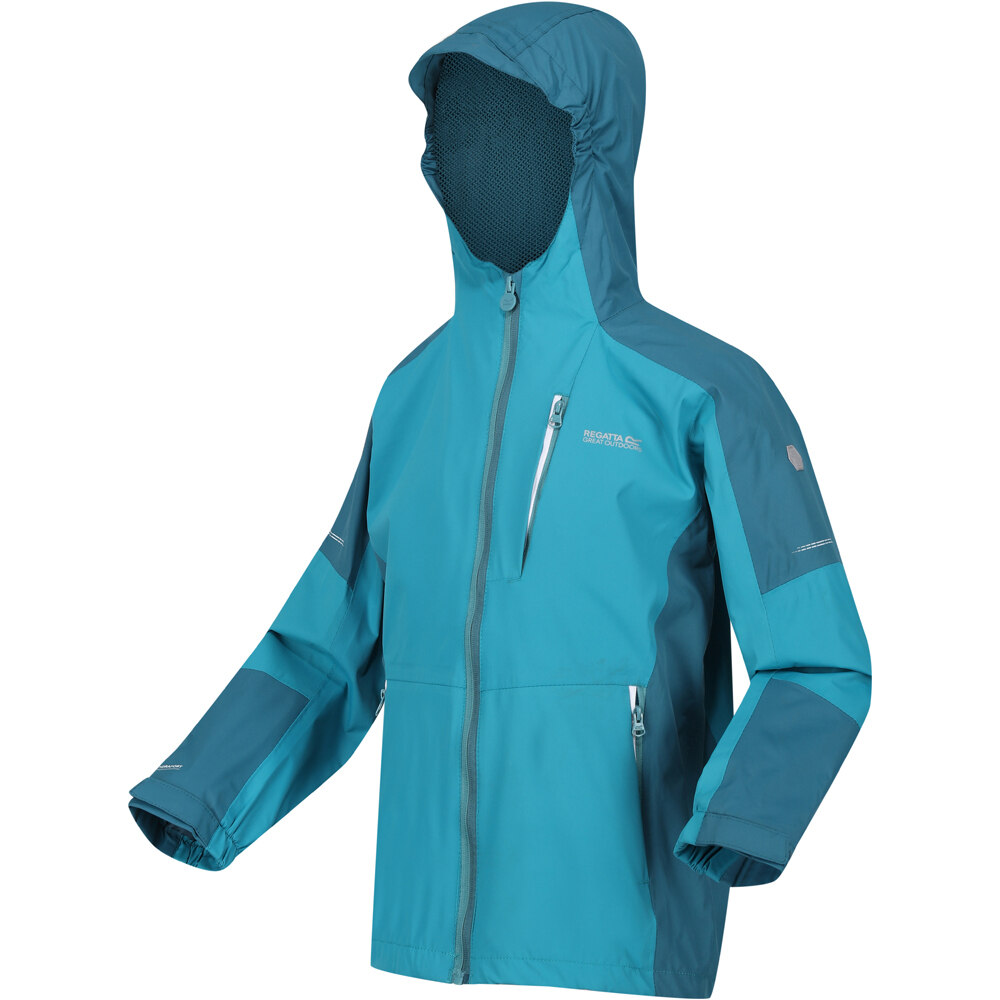 Regatta chaqueta impermeable niño CALDERDALE II vista detalle