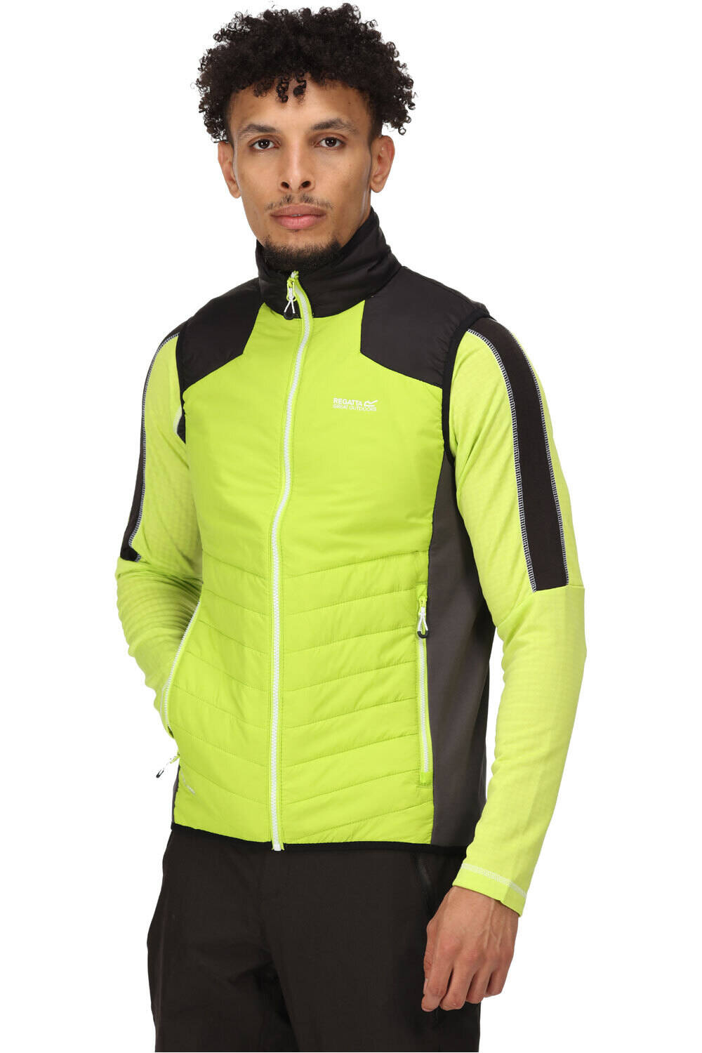 Halton b chaleco outdoor hombre Verde (XXL)