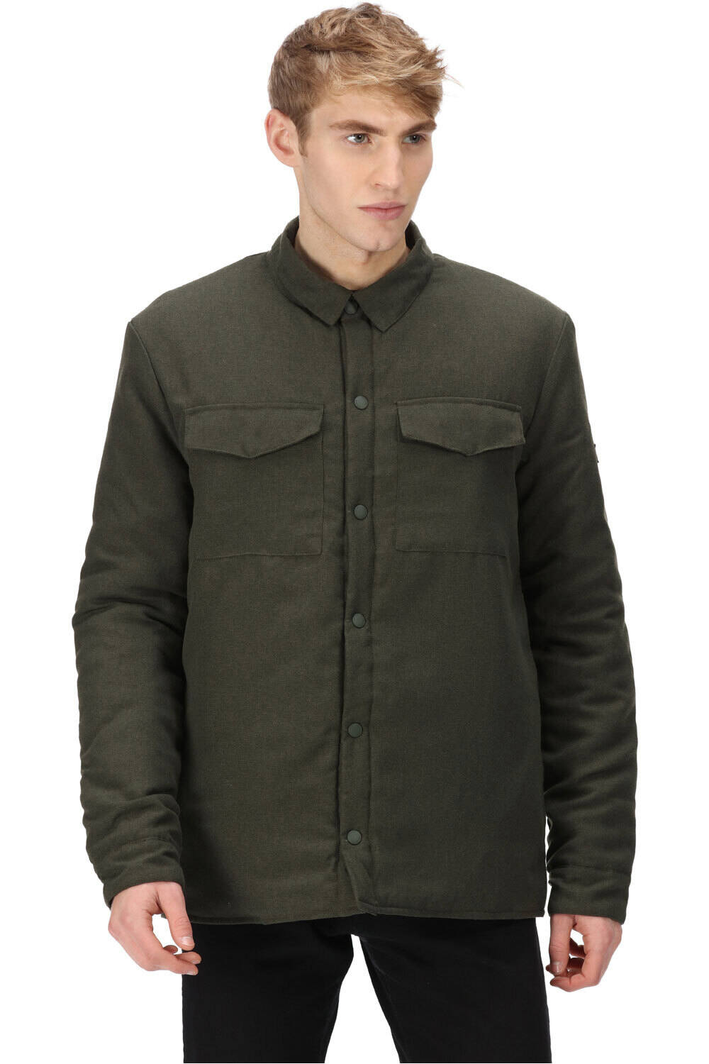 Gawayne camisa montaña manga larga hombre Verde (XL)