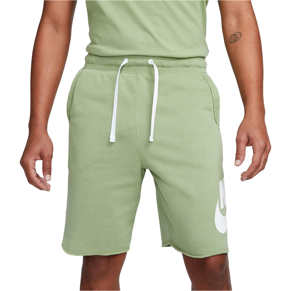 Nike bermudas hombre M NK CLUB ALUMNI HBR FT SHORT vista frontal