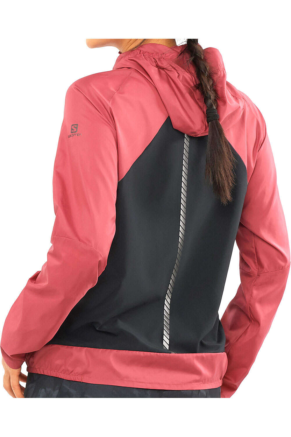 Salomon CHAQUETA TRAIL RUNNING MUJER BONATTI CROSS FZ HOODIE vista trasera