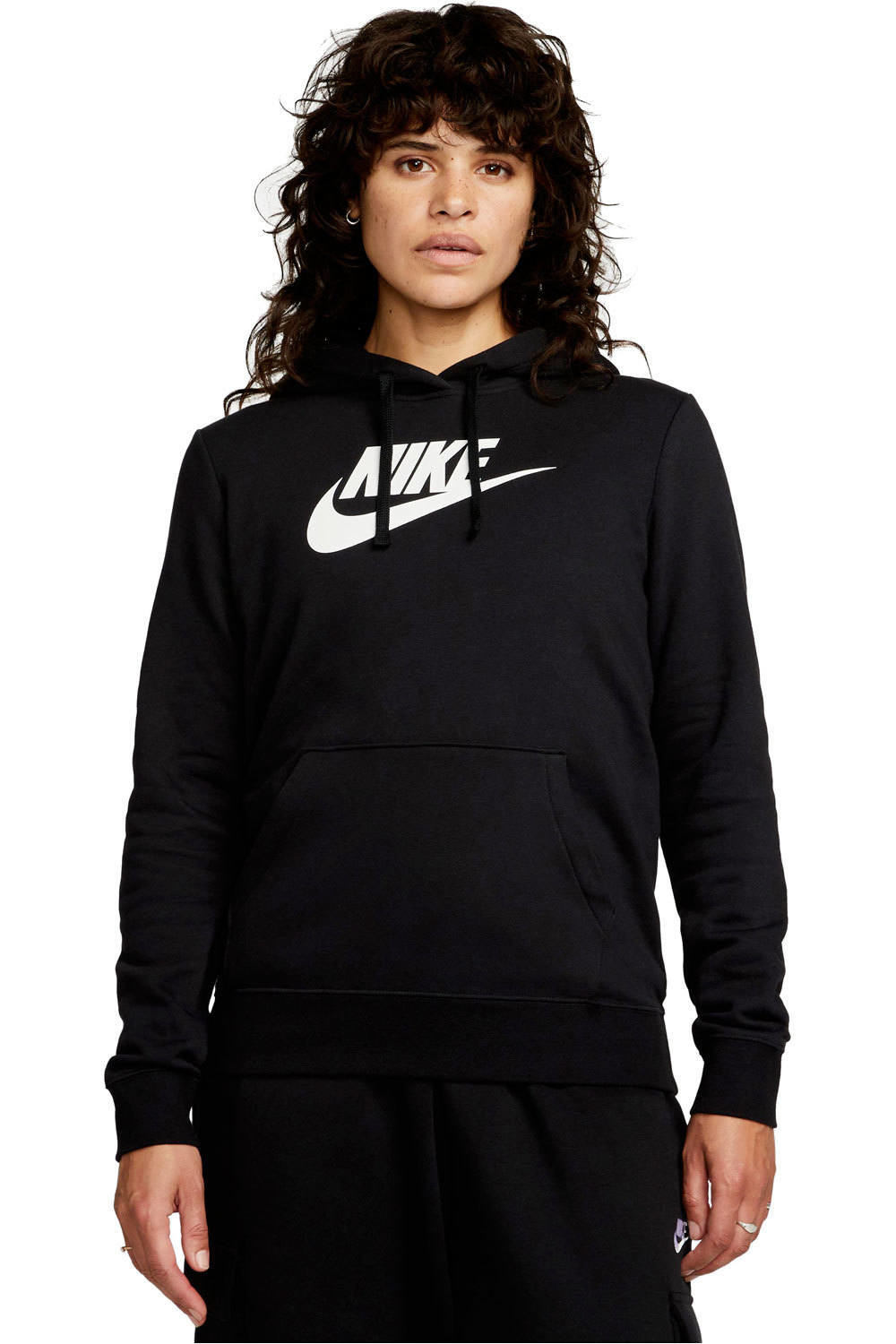 Nike sudadera mujer W NSW CLUB FLC GX STD PO HDY vista frontal