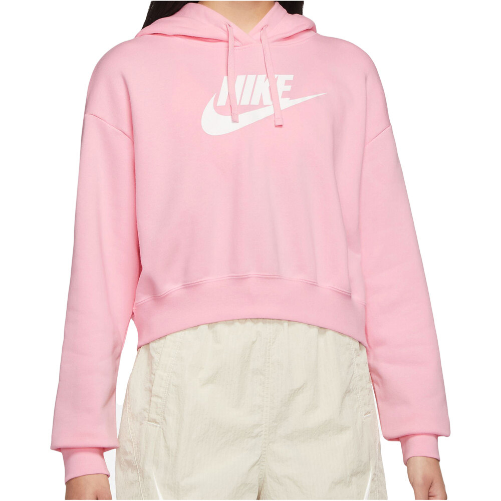 Nike sudadera mujer W NSW CLUB FLC GX CROP HDY 03