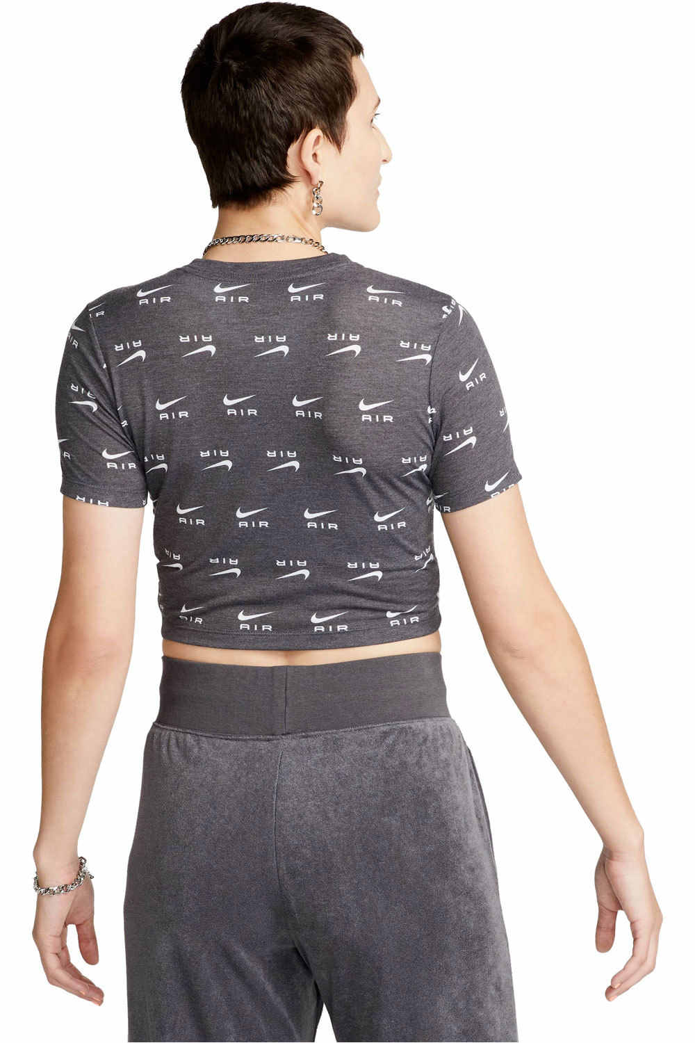Nike camiseta manga corta mujer W NSW TEE AIR SLIM CRP vista trasera