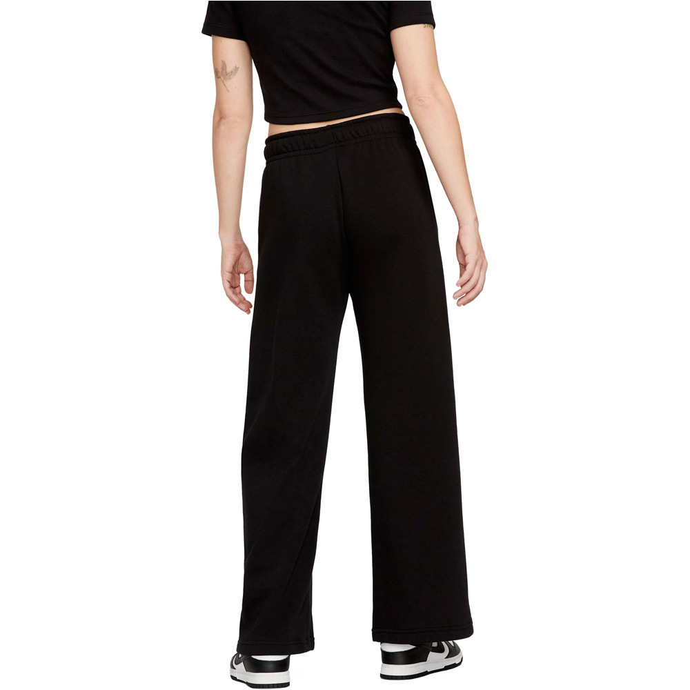 Nike pantalón mujer W NSW CLUB FLC MR PANT WIDE vista trasera