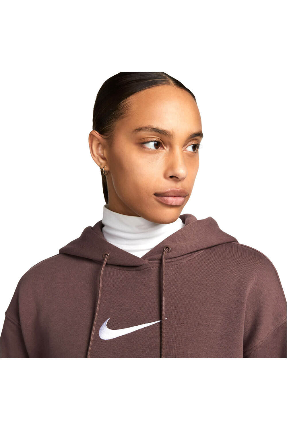 Nike sudadera mujer W NSW PHNX FLC OS PO HDY MS vista detalle