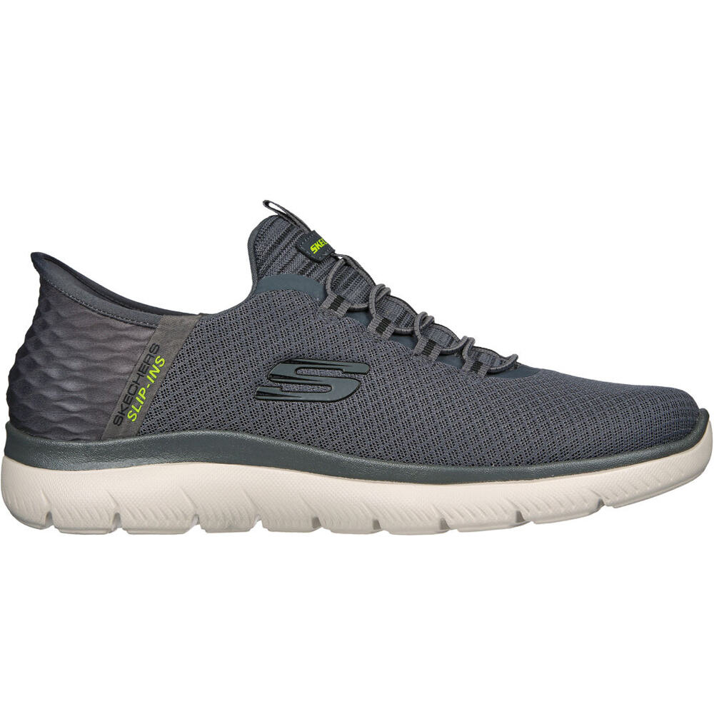 Skechers zapatilla cross training hombre SUMMITS SLIP INS GR lateral exterior